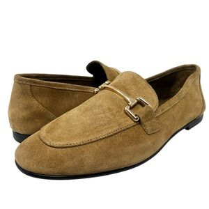 Mango Tan Suede Loafers